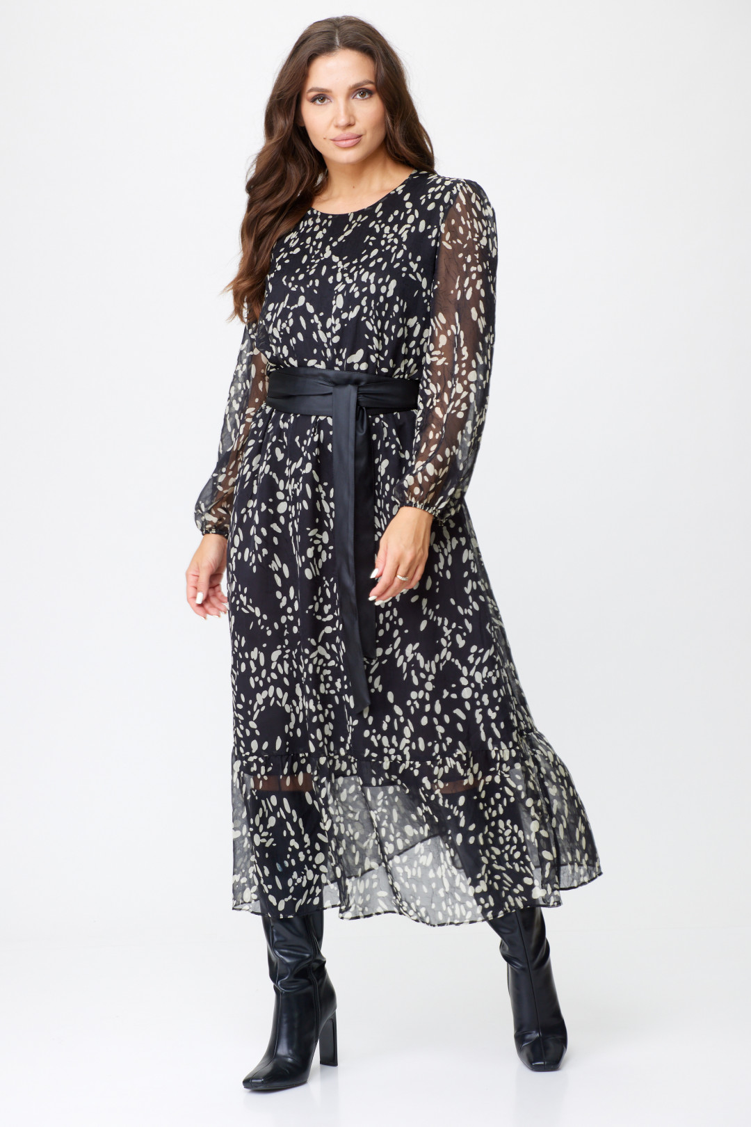 Платье Abbi style 1023 графит